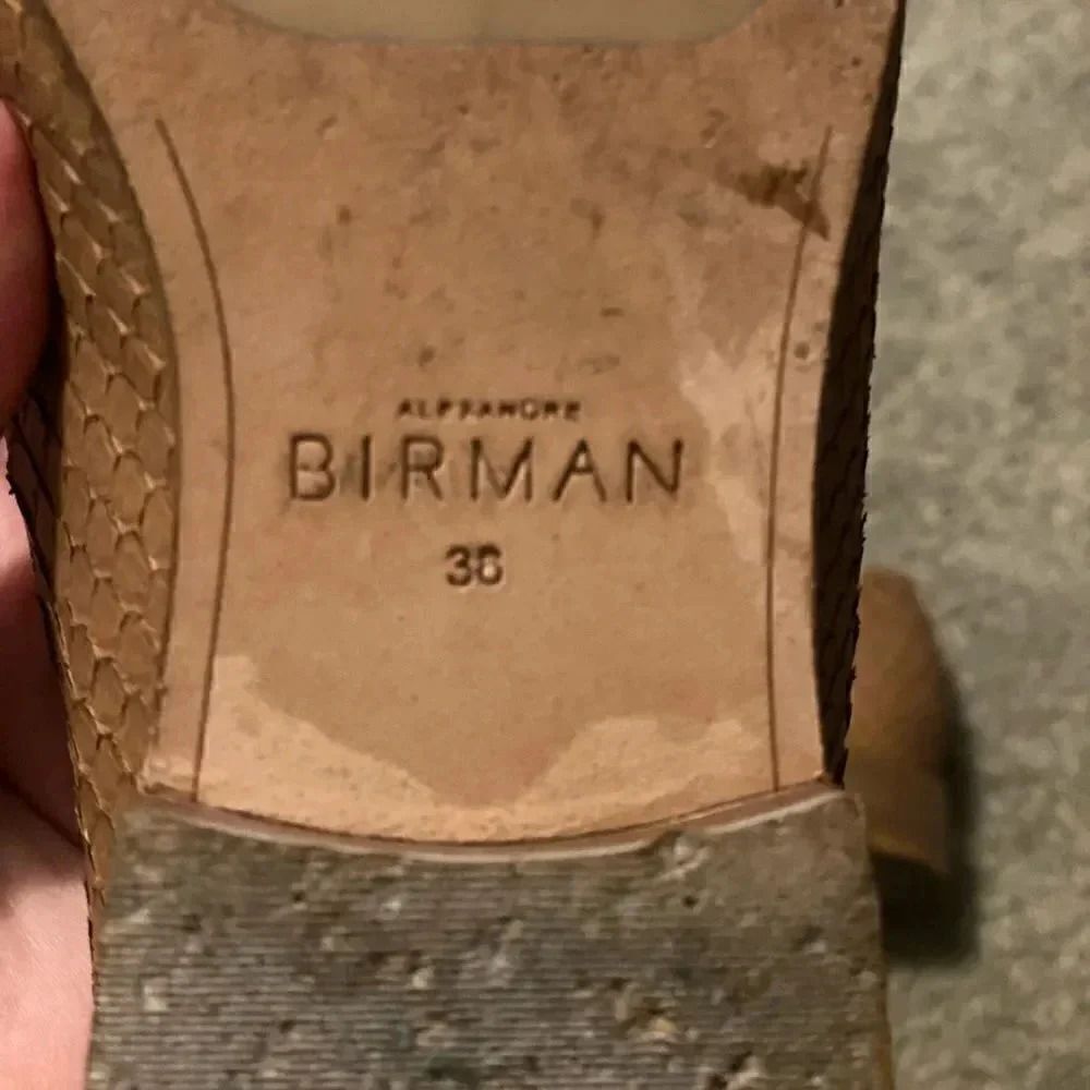 ALEXANDRE BIRMAN python leather tan loafers. - Picture 7 of 10